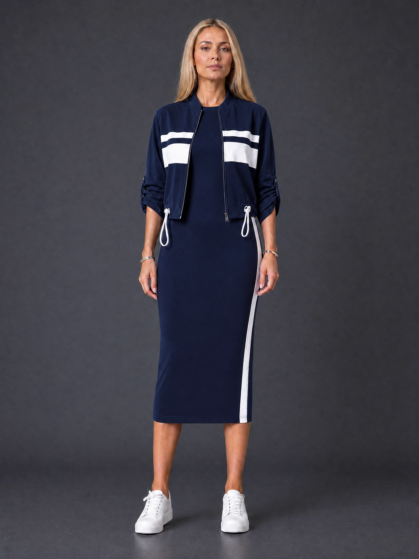 Conjunto de vestido y abrigo