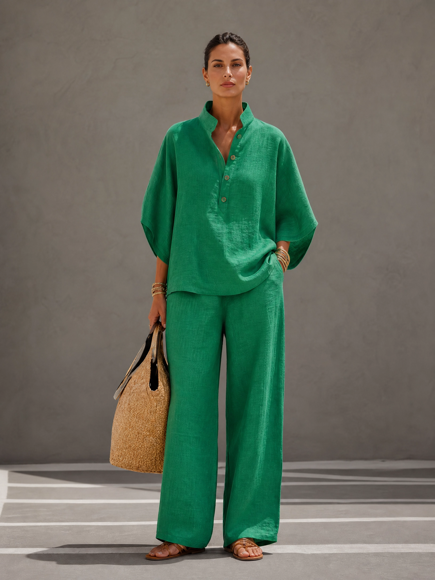 Conjunto de Lino - Camisa y Pantalón