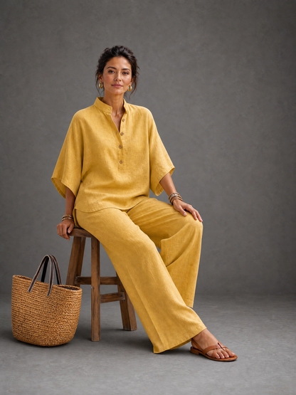 Conjunto de Lino - Camisa y Pantalón