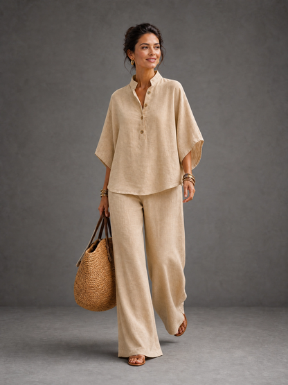 Conjunto de Lino - Camisa y Pantalón