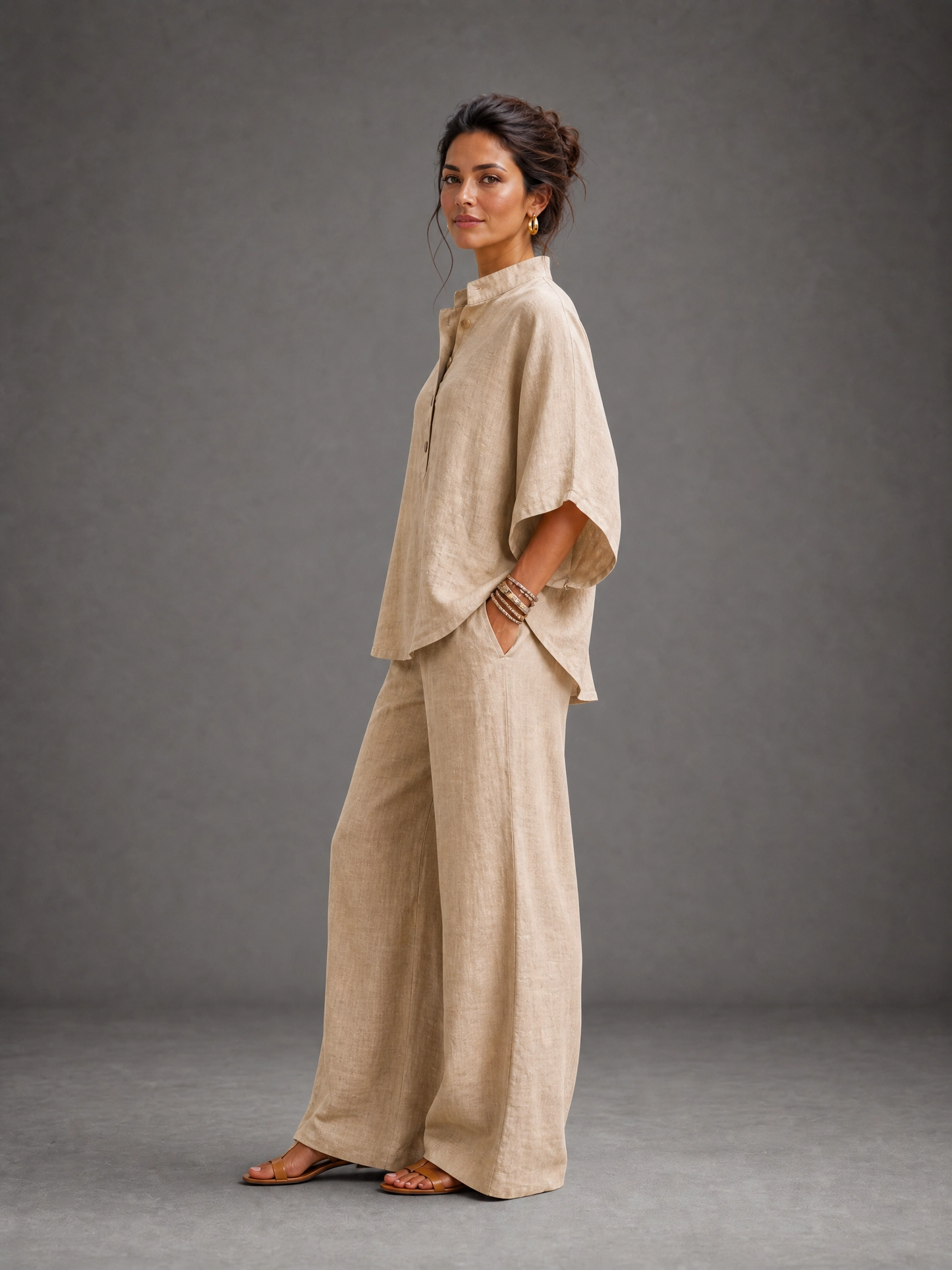 Conjunto de Lino - Camisa y Pantalón