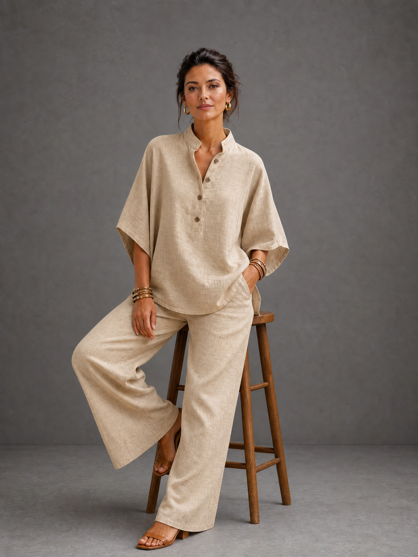 Conjunto de Lino - Camisa y Pantalón