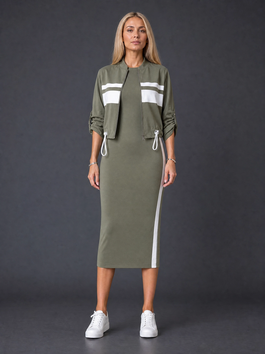 Conjunto de vestido y abrigo