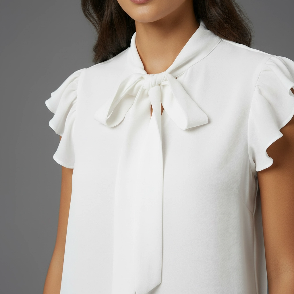 Blusa Chifón con Lazo
