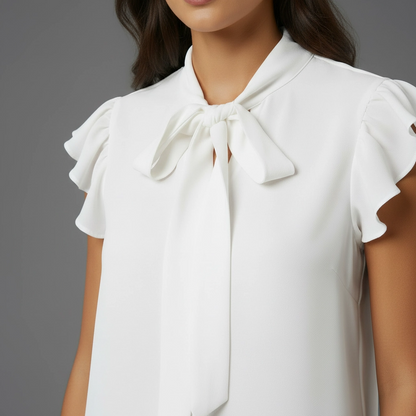 Blusa Chifón con Lazo