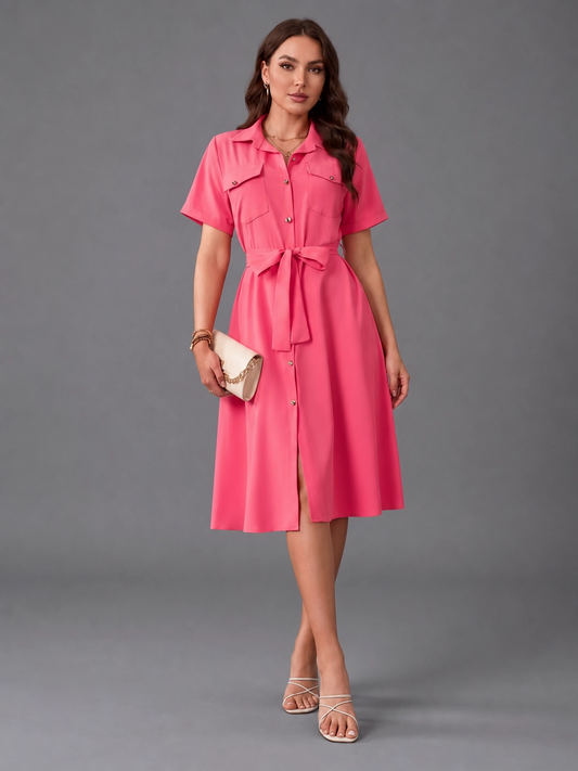 Vestido Camisero con Cinturón